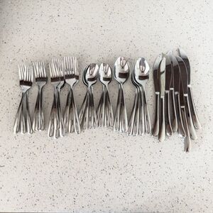 Threshold Kayden Silver Flatware Set - 37 pieces - Spoons, Forks, Knives